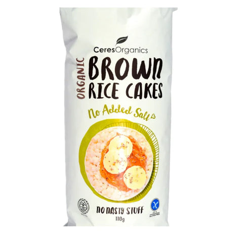 Organic Brown Rice Cakes, No Added Salt 110g - view 2