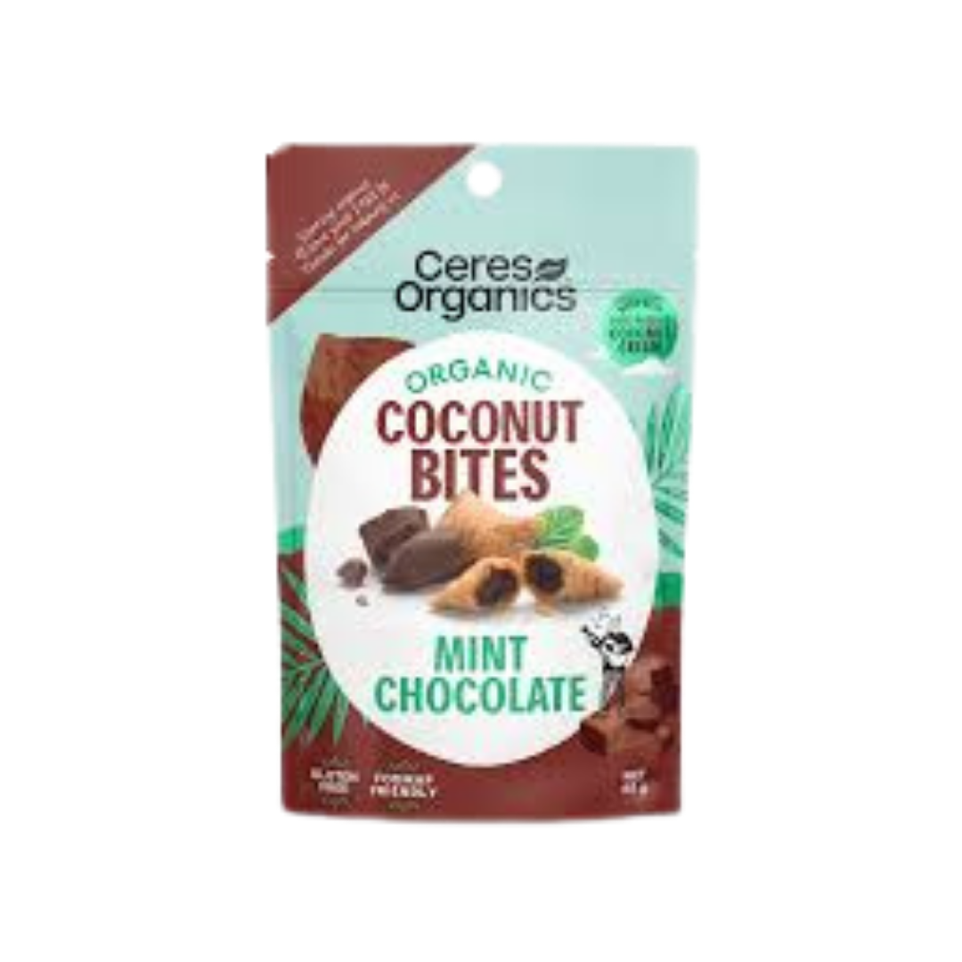 Organic Coconut Bites, Mint Chocolate 60g
