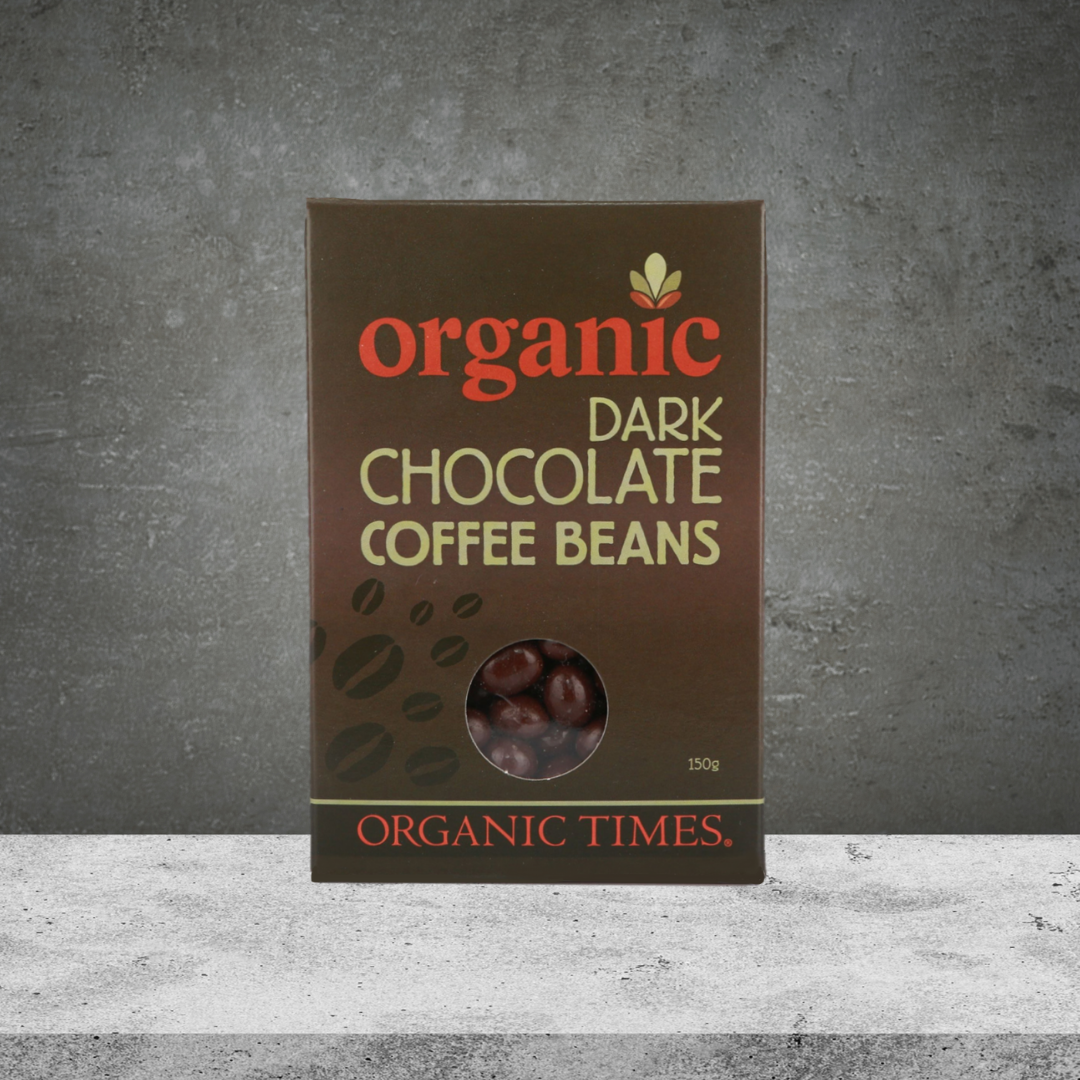 Organic Times Dark Chocolate Coffee Beans 150g