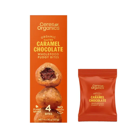 Organic Wholefood Fudgy Bites, Caramel Chocolate 120g - view 2
