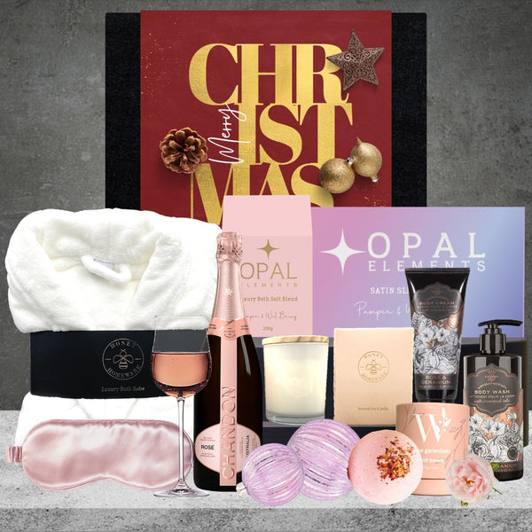 Pamper & Chandon Rose Christmas Hamper Featured Image