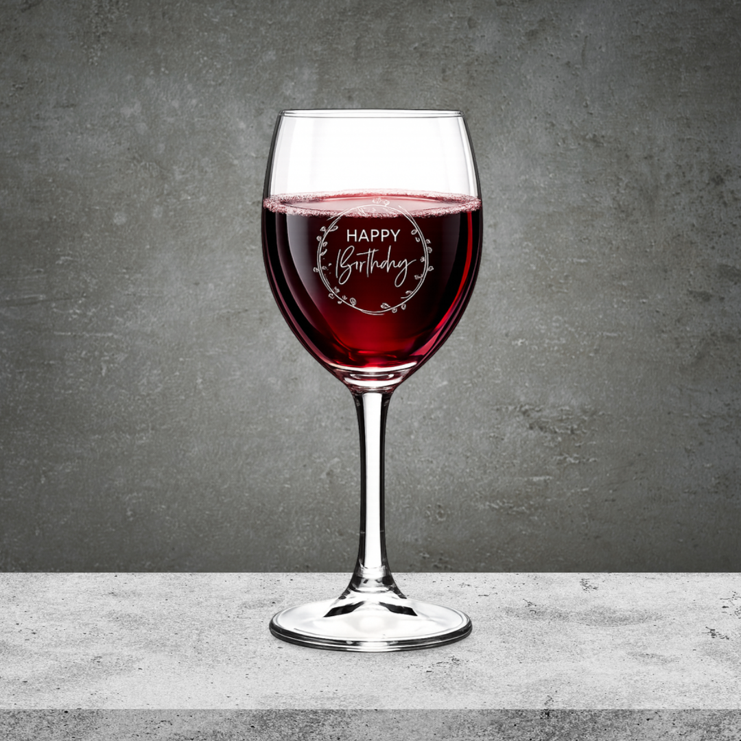 Personalisation Birthday Wine Glass