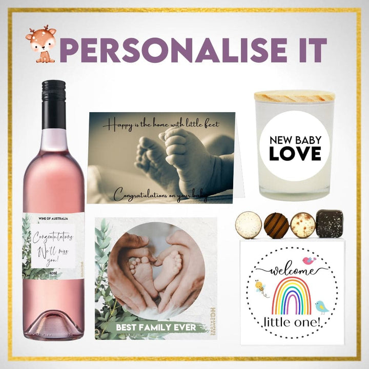 Personalise Baby Shower & Moet Gift Hamper