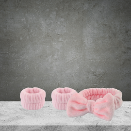 Pink Spa Headband and Wristband