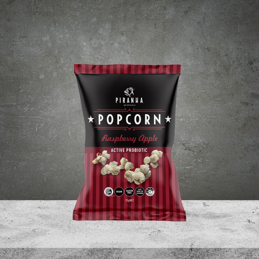Piranha Raspberry Apple Popcorn 25g