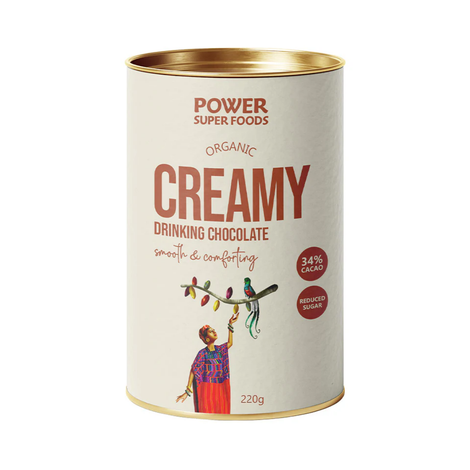 Power Super Foods Organic Creamy Drinking Chocolate 220g