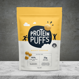 Protein Puffs Mighty Cheddar Puffs 43g