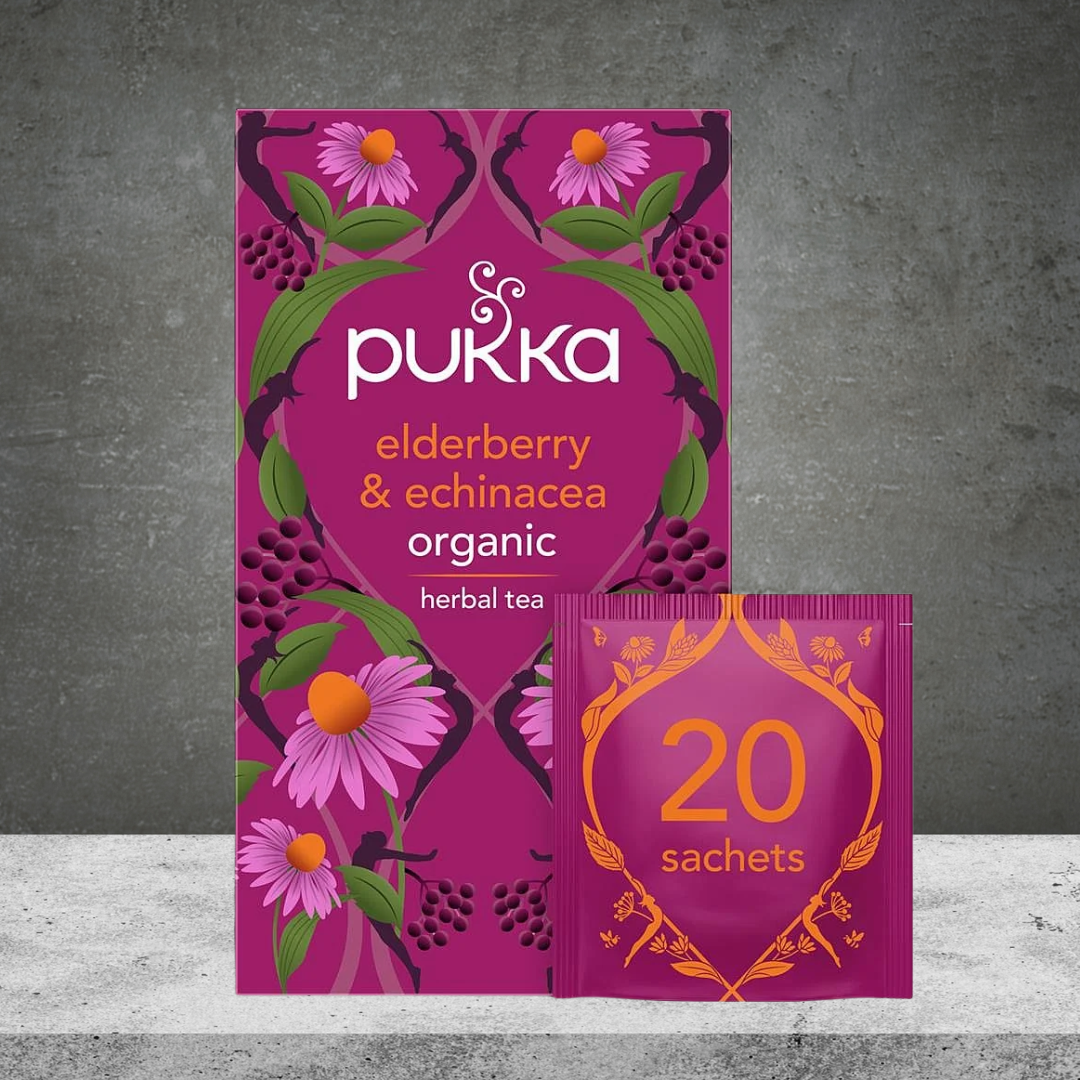 Pukka Organic Elderberry & Echinacea Tea 20pk