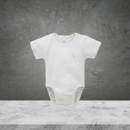 Pure Baby Basics Wheat Rib Short Sleeve Bodysuit (Sizes 00 or 000)