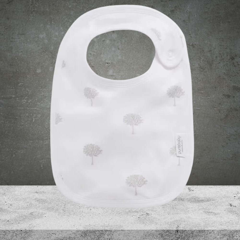 Pure Baby Bib With Stud Fastener