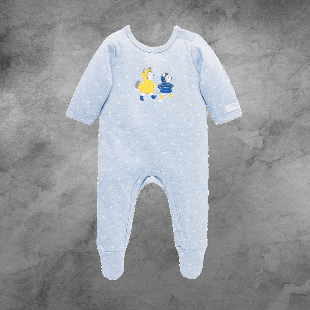 Pure Baby Blue Mini Spot Winter Growsuit - Sizes 000 or 00