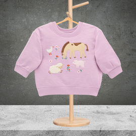 Pure Baby Embroidered Windcheater Lavender (Size 1)