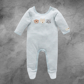 Pure Baby Fennel Mini Stripe Grow Suit- Size 000