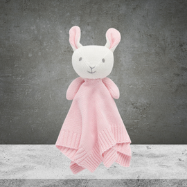 Pure Baby Knitted Bunny Comforter