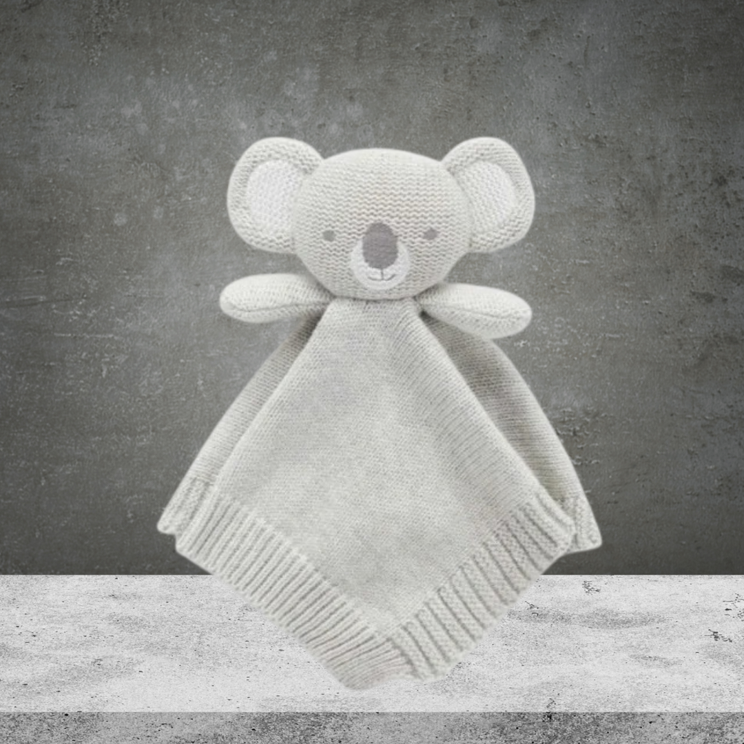 Pure Baby Knitted Koala Comforter