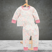 Pure Baby LS Textured PJ Set Unicorn Meadows