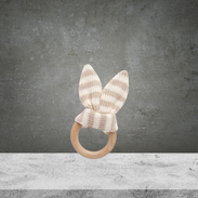 PureBaby Lake Rabbit Ear Teether Brown