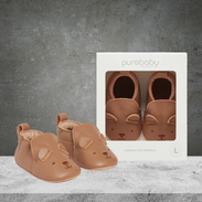 Pure Baby Leather Pull-On Bear Shoes