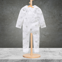 Pure Baby Newborn Pale Grey Tree Growsuit