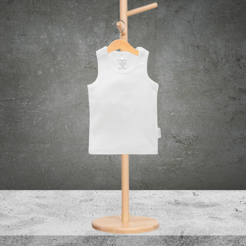 Pure Baby Newborn Ribbed Singlet