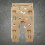 Pure Baby On The Farm Leggings Farm Jacquard