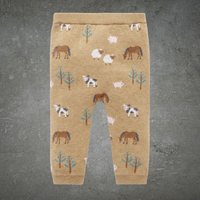 Pure Baby On The Farm Leggings Farm Jacquard