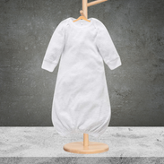 Pure Baby Pale Grey Melange Strip Sleep Suit