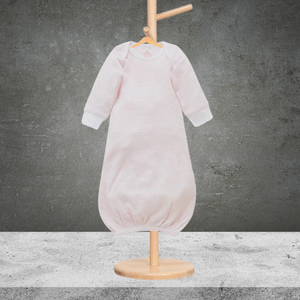 Pure Baby Pale Pink Melange Stripe Sleep Suit