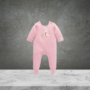 Pure Baby Pink Mini Spot Winter Growsuit