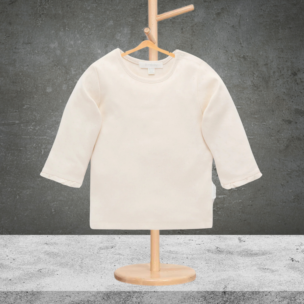 Pure Baby Pointelle Rib Layering Top Cloud (Size 1)