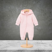 Pure Baby Quilted Growsuit Pale Pink