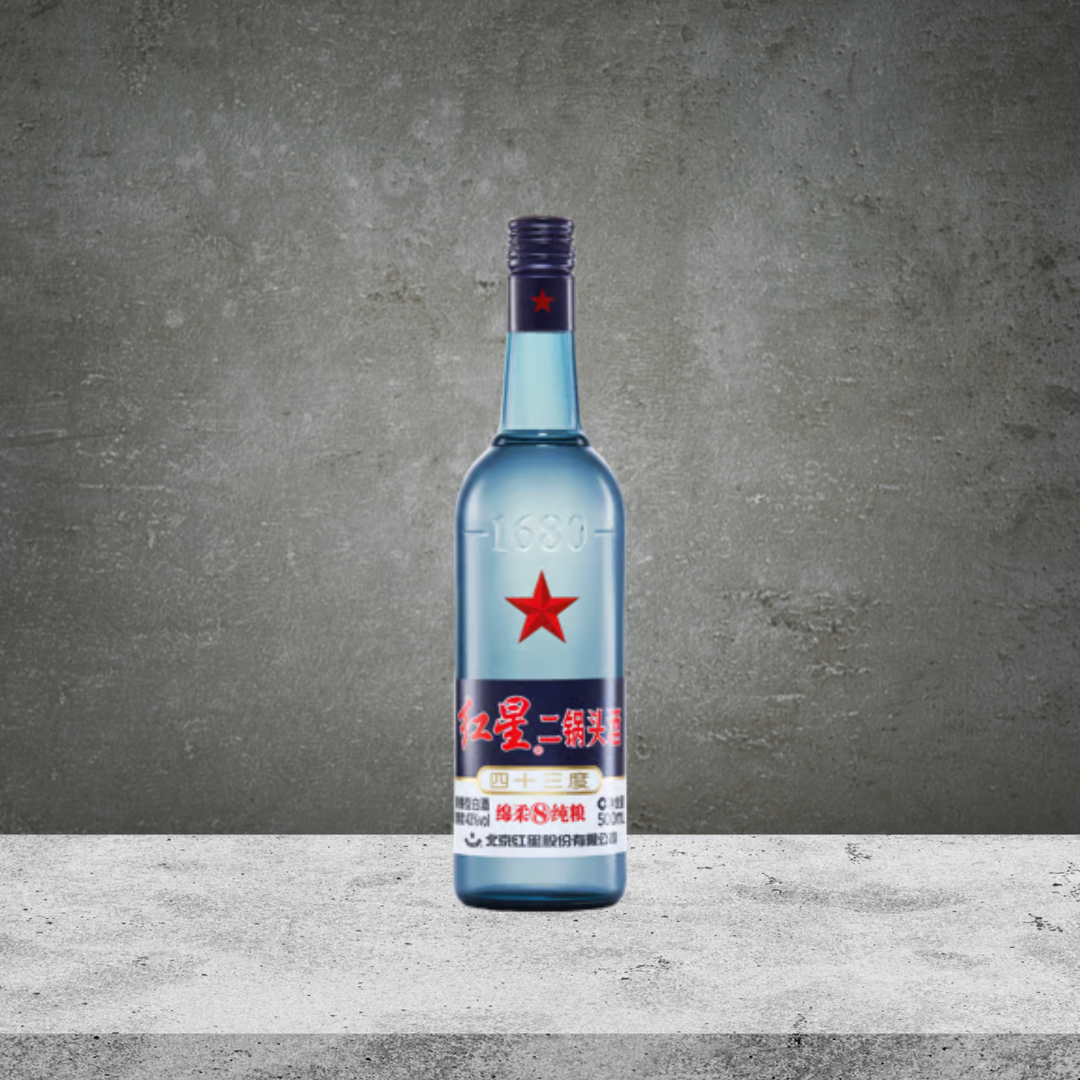 Red Star Erguotou Baijiu 43% 500ml