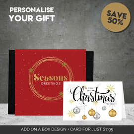 Red Merry Christmas Wreath Sleeve + Card Bundle