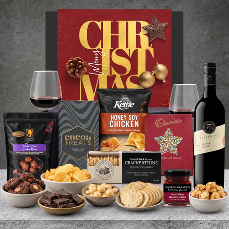 Red Wine & Chocolate Christmas Hamper