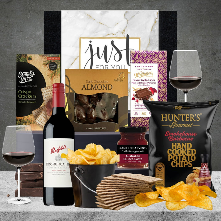 Red Wine & Chocolate Hamper For Him Featured Image
