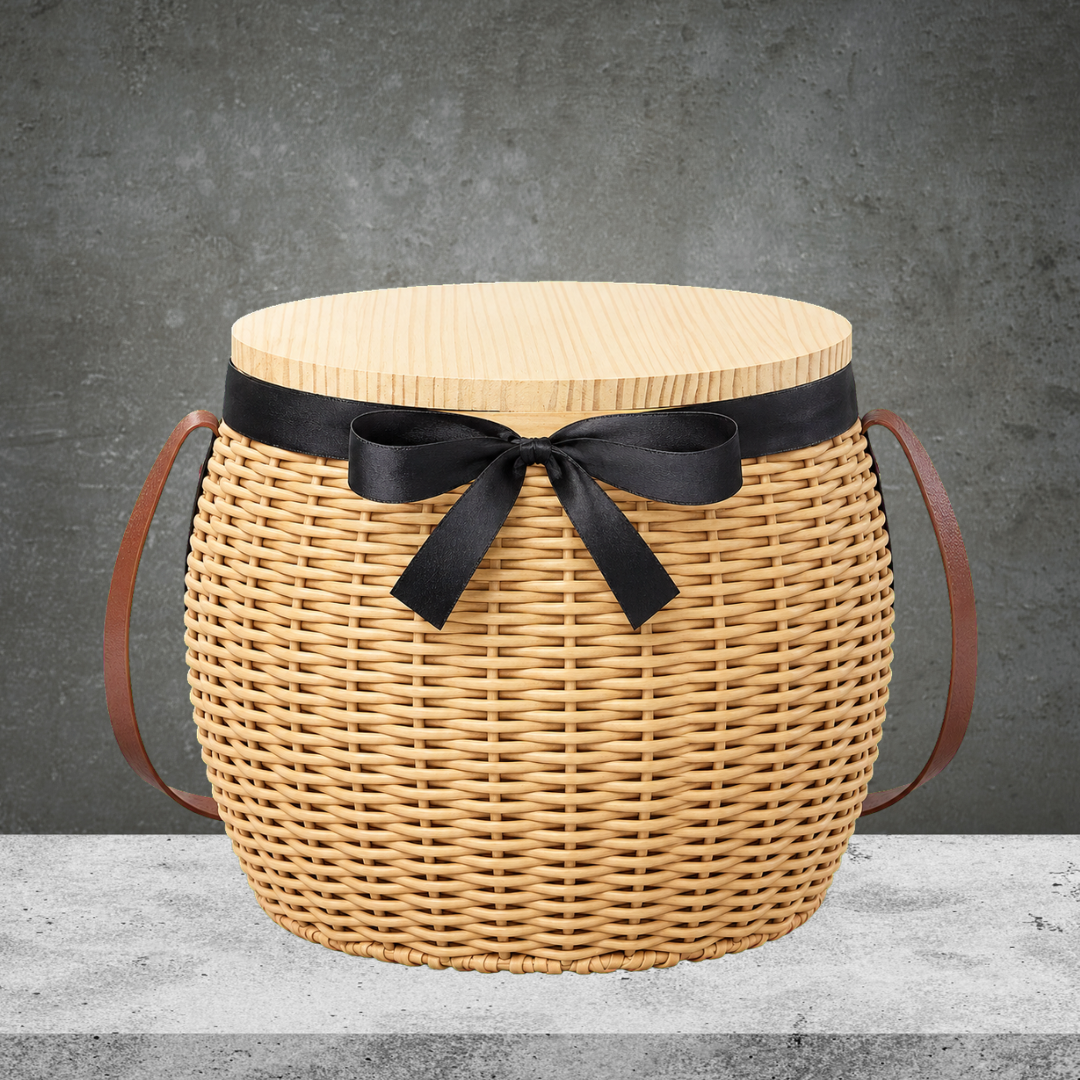 Round Picnic Basket