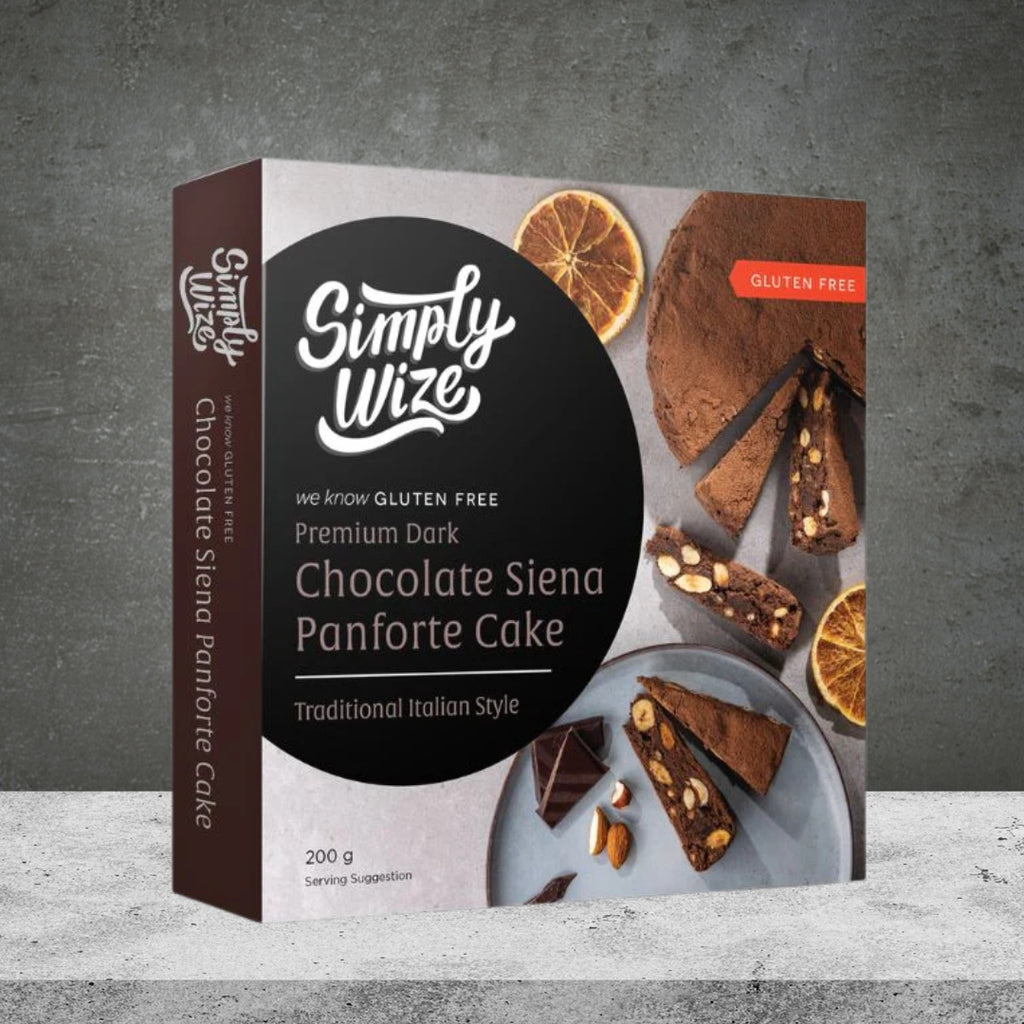 SIMPLY WIZE GF CHOCOLATE SIENA PANFORTE CAKE 200G