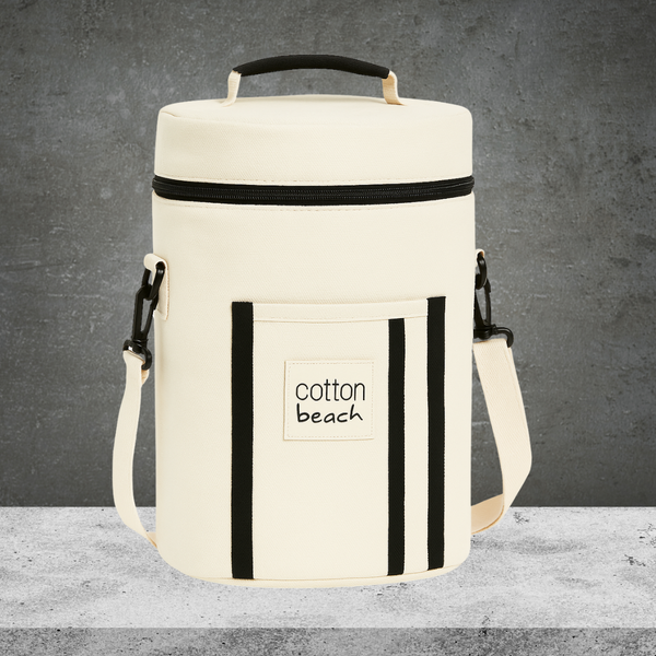 ST TROPEZ WINE COOLER BAG 20X33 white
