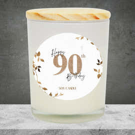 90th Birthday Soy Candle