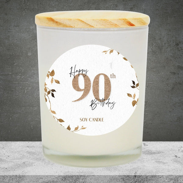 90th Birthday Soy Candle