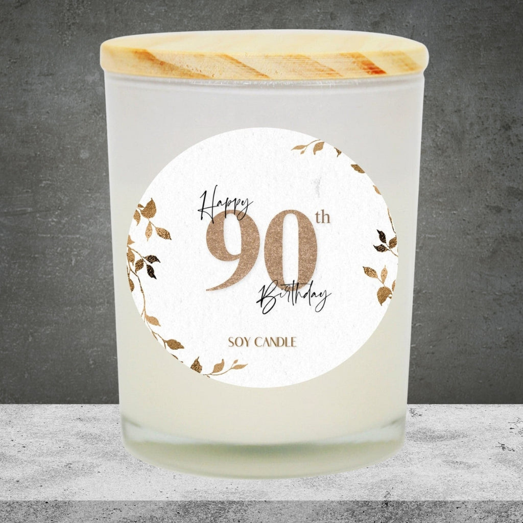90th Birthday Soy Candle