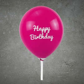 Pink Happy Birthday Balloon