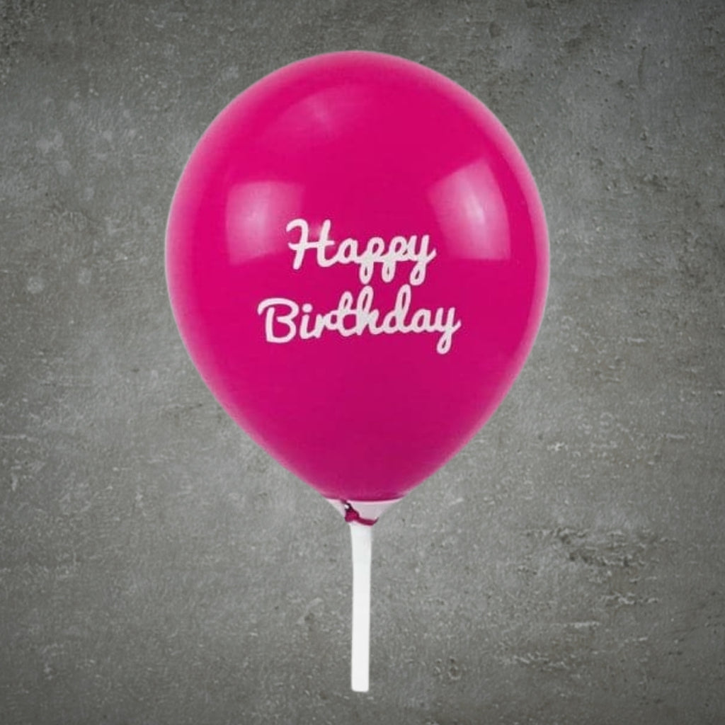 Pink Happy Birthday Balloon