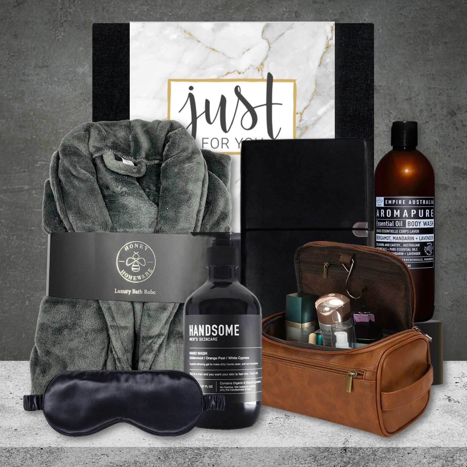 Self Care Pamper Hamper For Him Black