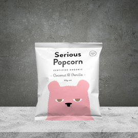 Serious Coconut & Vanilla Popcorn 20g