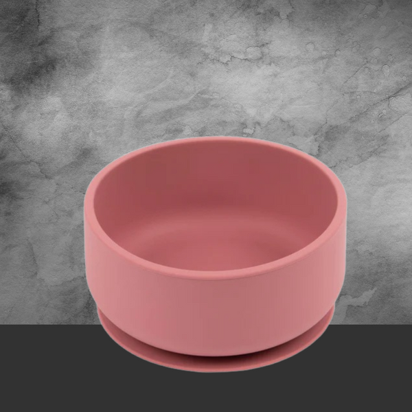 Silicone Baby Suction Bowl Dustypink - By Tiny Dining