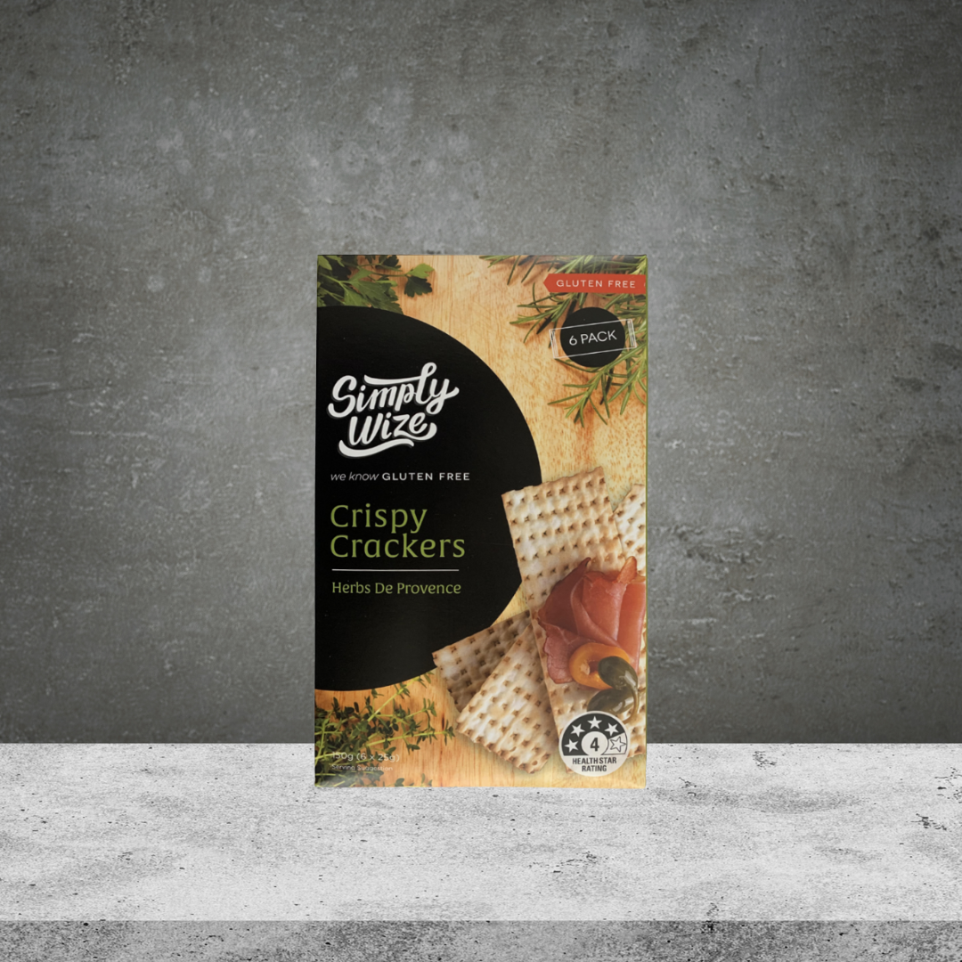 Simply Wize Crispy Crackers Herbs De Provence 150g
