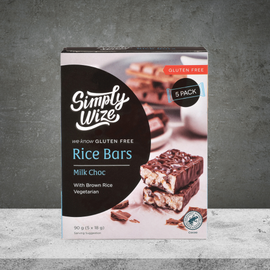 Simply Wize Rice Bars In Milk Choc