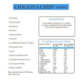 Bains Wholefoods Chickpea Chips Original 100g