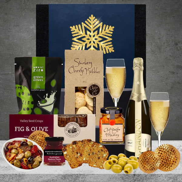 Sparkling Wine Gourmet Christmas Hamper Featured Image